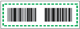 A bar code with green lines

Description automatically generated